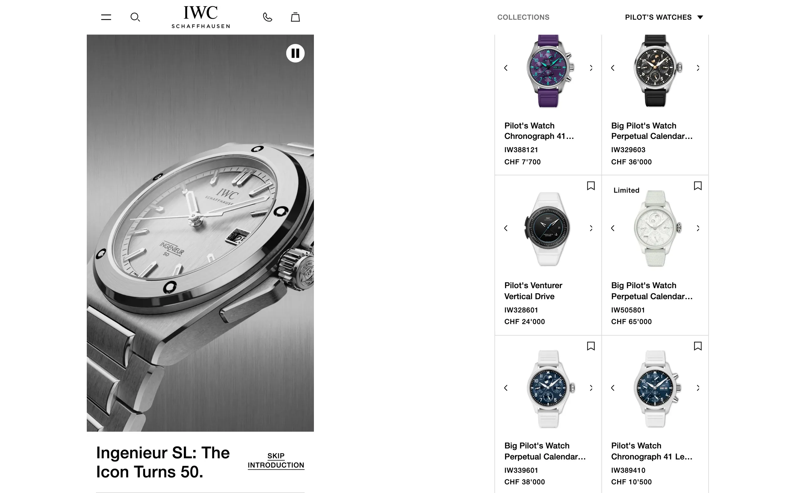 IWC Schaffhausen, screenshot 3
