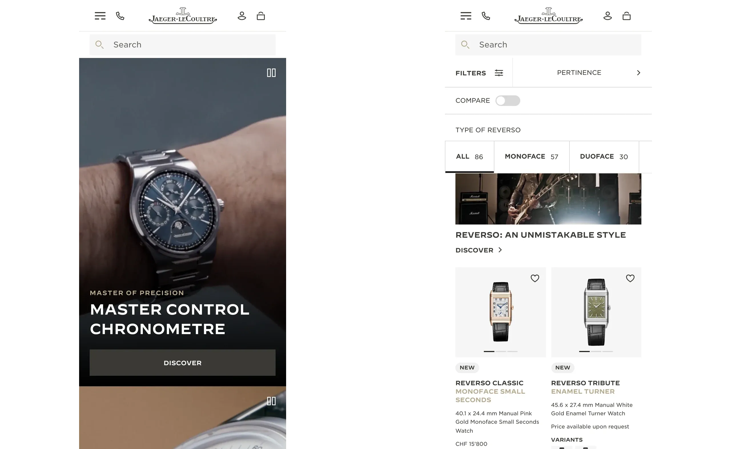 Jaeger-LeCoultre, screenshot 4